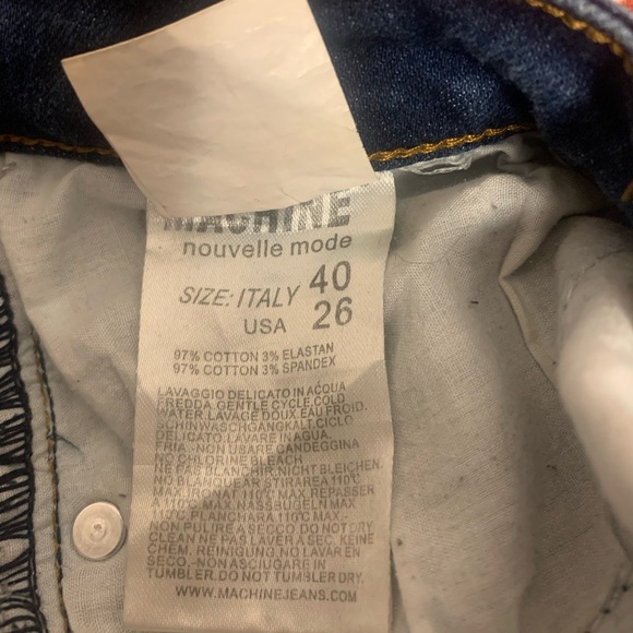 Machine - Skinny Jeans with Embroidered Flowers - Picture 3 of 6